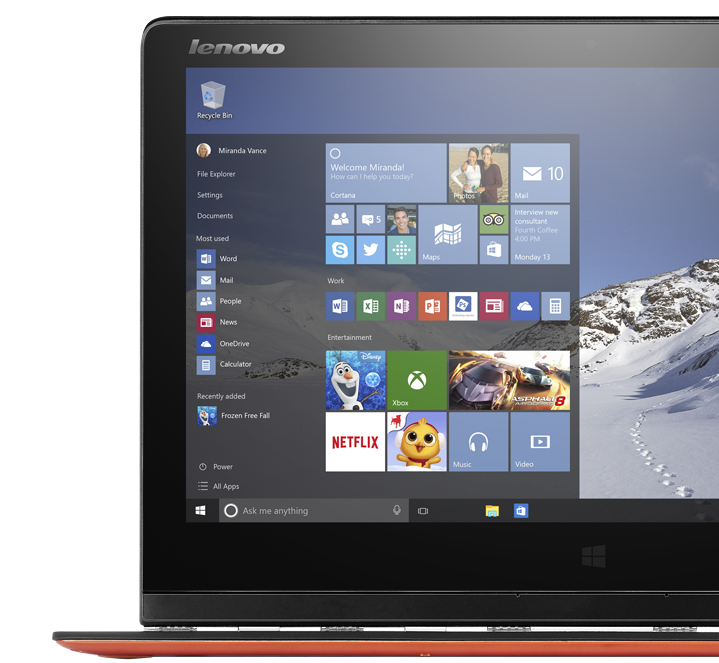 how to download windows 10 on lenovo